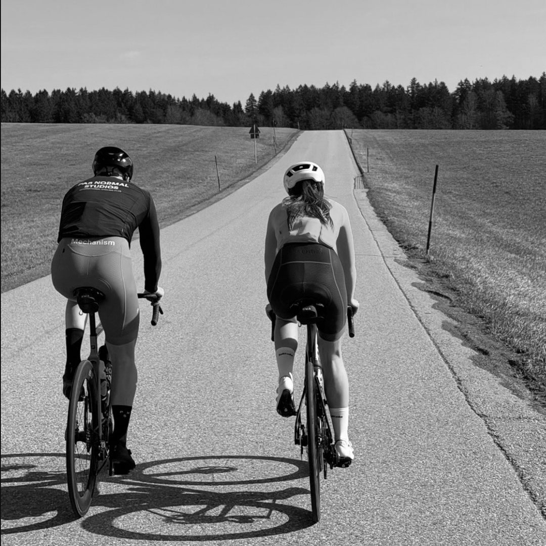 Cyclists on road